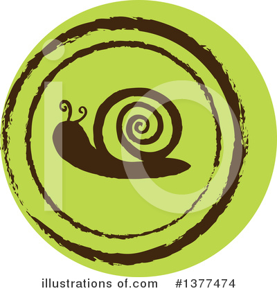 Snail Clipart #1377474 by Cherie Reve