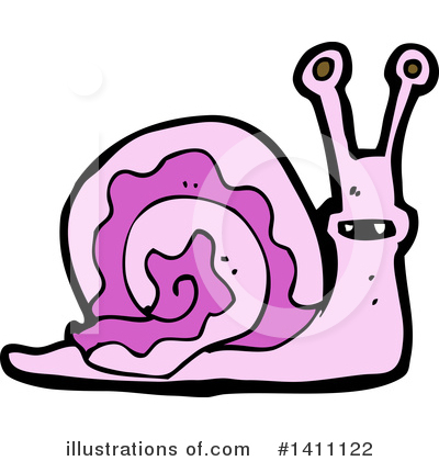 Royalty-Free (RF) Snail Clipart Illustration by lineartestpilot - Stock Sample #1411122