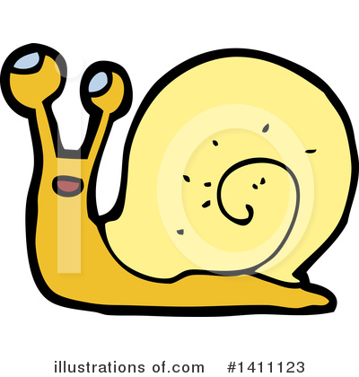 Royalty-Free (RF) Snail Clipart Illustration by lineartestpilot - Stock Sample #1411123