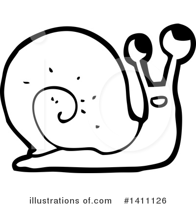 Royalty-Free (RF) Snail Clipart Illustration by lineartestpilot - Stock Sample #1411126