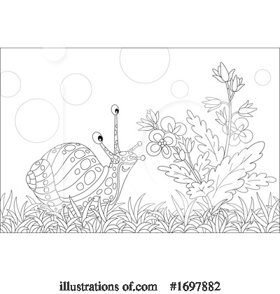 Royalty-Free (RF) Snail Clipart Illustration by Alex Bannykh - Stock Sample #1697882