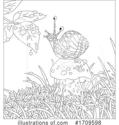 Royalty-Free (RF) Snail Clipart Illustration by Alex Bannykh - Stock Sample #1709598