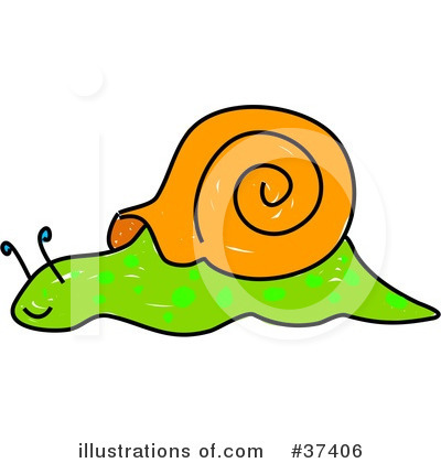 Royalty-Free (RF) Snail Clipart Illustration by Prawny - Stock Sample #37406