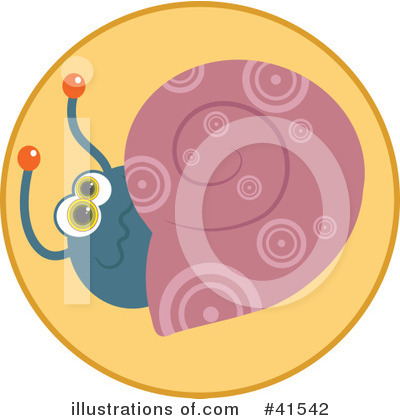 Royalty-Free (RF) Snail Clipart Illustration by Prawny - Stock Sample #41542
