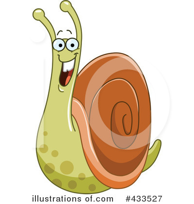 Royalty-Free (RF) Snail Clipart Illustration by yayayoyo - Stock Sample #433527