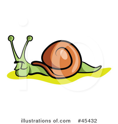 Royalty-Free (RF) Snail Clipart Illustration by TA Images - Stock Sample #45432