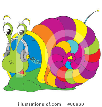 Royalty-Free (RF) Snail Clipart Illustration by Alex Bannykh - Stock Sample #86960