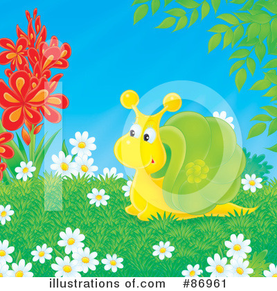 Royalty-Free (RF) Snail Clipart Illustration by Alex Bannykh - Stock Sample #86961