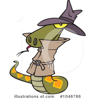 Royalty-Free (RF) Snake Clipart Illustration by toonaday - Stock Sample #1046766