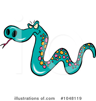 Royalty-Free (RF) Snake Clipart Illustration by toonaday - Stock Sample #1048119
