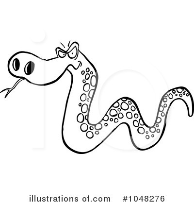 Royalty-Free (RF) Snake Clipart Illustration by toonaday - Stock Sample #1048276