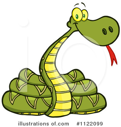 Royalty-Free (RF) Snake Clipart Illustration by Hit Toon - Stock Sample #1122099