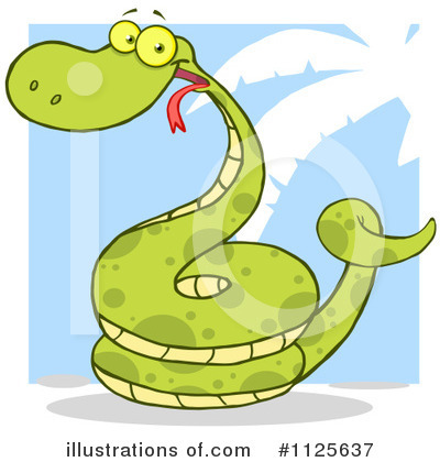 Royalty-Free (RF) Snake Clipart Illustration by Hit Toon - Stock Sample #1125637