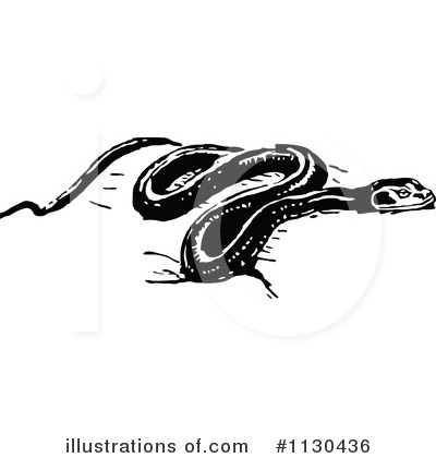 Royalty-Free (RF) Snake Clipart Illustration by Prawny Vintage - Stock Sample #1130436