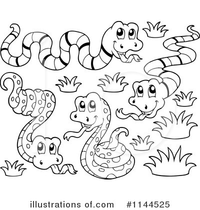 Royalty-Free (RF) Snake Clipart Illustration by visekart - Stock Sample #1144525