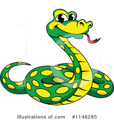 Royalty-Free (RF) Snake Clipart Illustration by Vector Tradition SM - Stock Sample #1146285