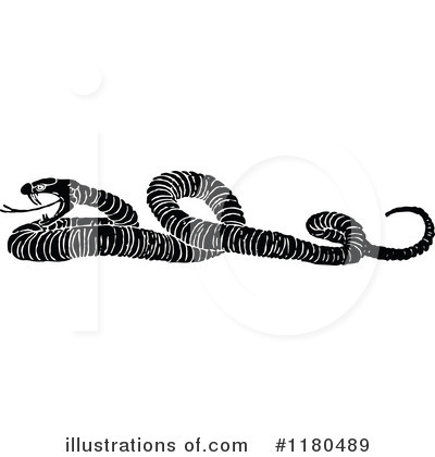 Royalty-Free (RF) Snake Clipart Illustration by Prawny Vintage - Stock Sample #1180489