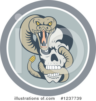 Royalty-Free (RF) Snake Clipart Illustration by patrimonio - Stock Sample #1237739
