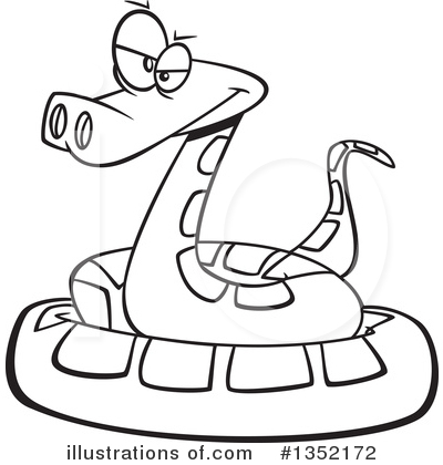 Royalty-Free (RF) Snake Clipart Illustration by toonaday - Stock Sample #1352172
