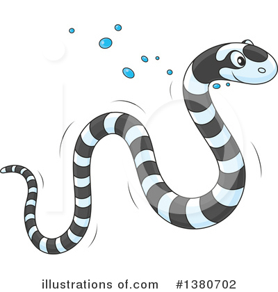 Sea Snake Clipart #1380702 by Alex Bannykh