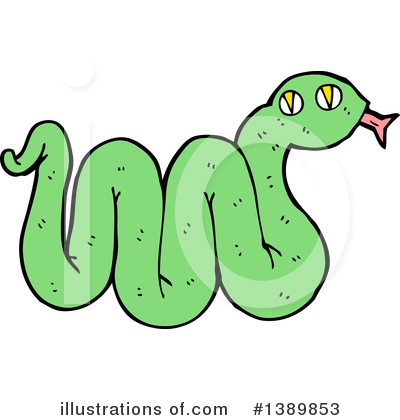 Royalty-Free (RF) Snake Clipart Illustration by lineartestpilot - Stock Sample #1389853