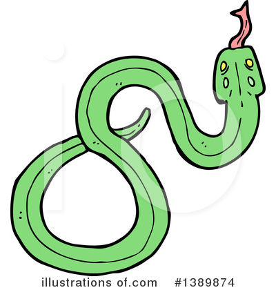 Royalty-Free (RF) Snake Clipart Illustration by lineartestpilot - Stock Sample #1389874