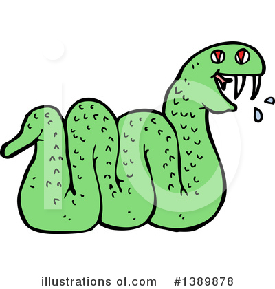 Royalty-Free (RF) Snake Clipart Illustration by lineartestpilot - Stock Sample #1389878