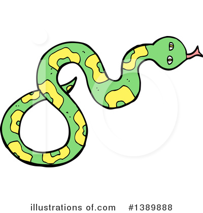 Royalty-Free (RF) Snake Clipart Illustration by lineartestpilot - Stock Sample #1389888