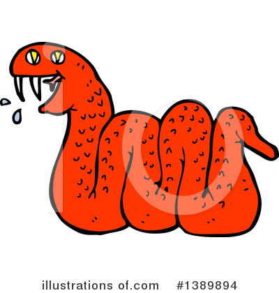 Royalty-Free (RF) Snake Clipart Illustration by lineartestpilot - Stock Sample #1389894