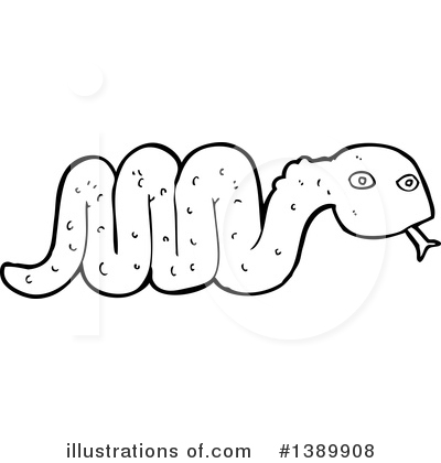 Royalty-Free (RF) Snake Clipart Illustration by lineartestpilot - Stock Sample #1389908