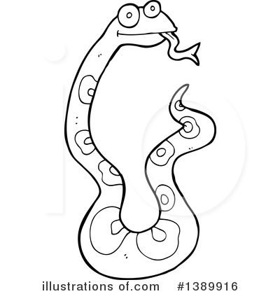 Royalty-Free (RF) Snake Clipart Illustration by lineartestpilot - Stock Sample #1389916