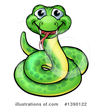 Royalty-Free (RF) Snake Clipart Illustration by AtStockIllustration - Stock Sample #1390122