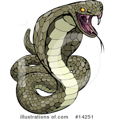 Snakes Clipart #14251 by AtStockIllustration