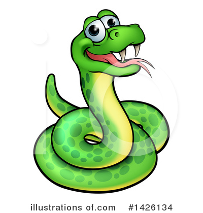 Royalty-Free (RF) Snake Clipart Illustration by AtStockIllustration - Stock Sample #1426134