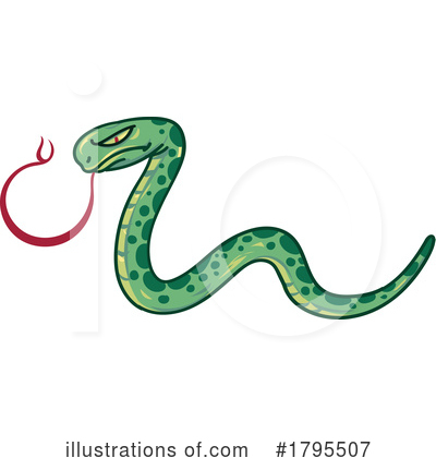 Royalty-Free (RF) Snake Clipart Illustration by Domenico Condello - Stock Sample #1795507