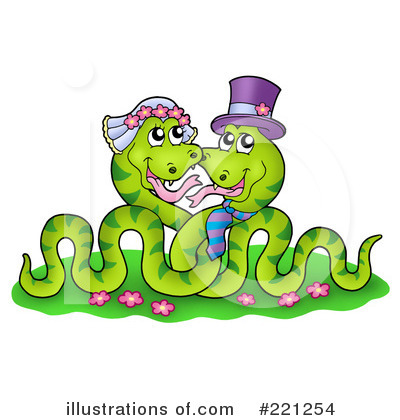 Royalty-Free (RF) Snake Clipart Illustration by visekart - Stock Sample #221254