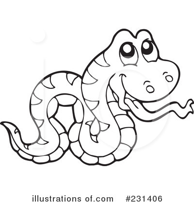 Royalty-Free (RF) Snake Clipart Illustration by visekart - Stock Sample #231406