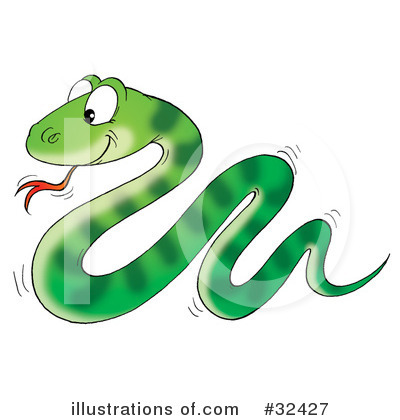 Royalty-Free (RF) Snake Clipart Illustration by Alex Bannykh - Stock Sample #32427