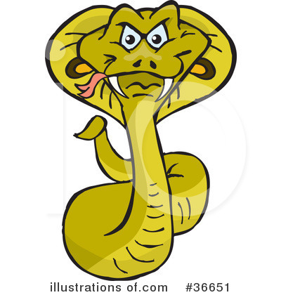 Royalty-Free (RF) Snake Clipart Illustration by Dennis Holmes Designs - Stock Sample #36651
