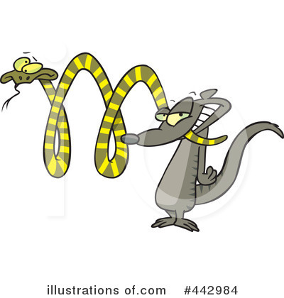 Royalty-Free (RF) Snake Clipart Illustration by toonaday - Stock Sample #442984