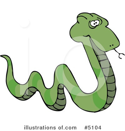 Royalty-Free (RF) Snake Clipart Illustration by djart - Stock Sample #5104