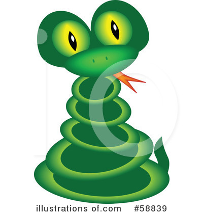 Royalty-Free (RF) Snake Clipart Illustration by kaycee - Stock Sample #58839