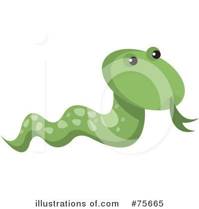 Royalty-Free (RF) Snake Clipart Illustration by Lal Perera - Stock Sample #75665