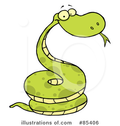 Royalty-Free (RF) Snake Clipart Illustration by Hit Toon - Stock Sample #85406