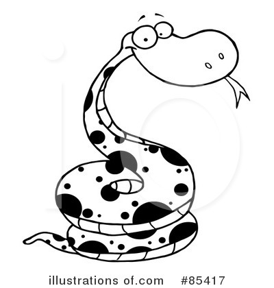 Royalty-Free (RF) Snake Clipart Illustration by Hit Toon - Stock Sample #85417