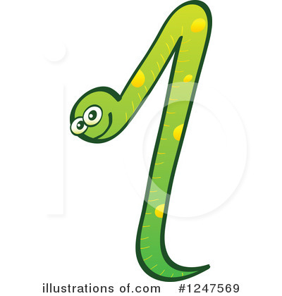 Snake Number Clipart #1247569 by Zooco