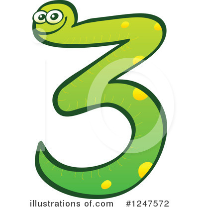 Royalty-Free (RF) Snake Number Clipart Illustration by Zooco - Stock Sample #1247572