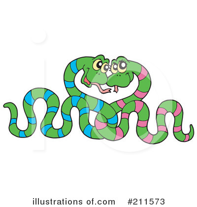 Royalty-Free (RF) Snakes Clipart Illustration by visekart - Stock Sample #211573