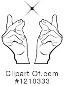 Snapping Fingers Clipart #1210333 by Lal Perera