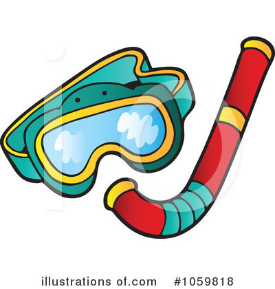 Royalty-Free (RF) Snorkel Clipart Illustration by visekart - Stock Sample #1059818